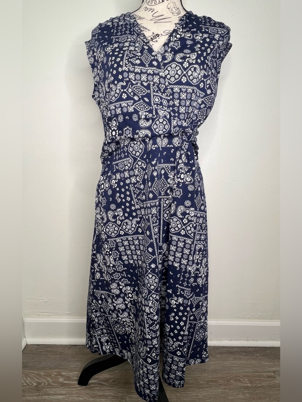 Brand New-Lands End Bandana Print Dress